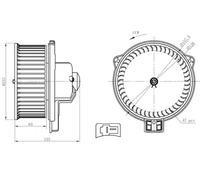 Blower fan 34291 NRF for TOYOTA LAND CRUISER COLORADO