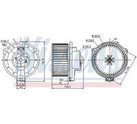 NISSENS 87107 Blower motor