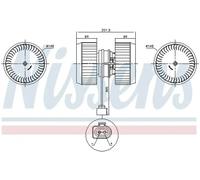 NISSENS 87238 Blower motor