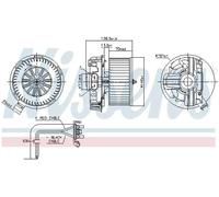 Blower fan 87385 NISSENS for RENAULT MODUS / GRAND MODUS