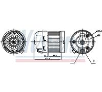 NISSENS 87399 Interior Blower