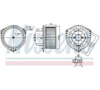 NISSENS 87454 Blower motor