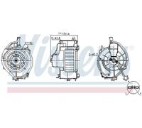 NISSENS 87478 Blower motor