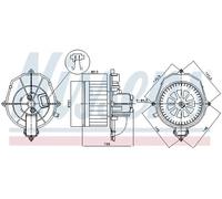 87518 Interior Blower Fits Citroen Berlingo Multispace Platform/Chassis Nissens
