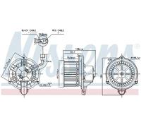 Blower fan 87537 NISSENS for KIA HYUNDAI