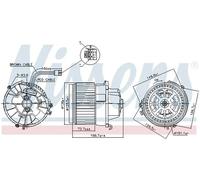 NISSENS 87599 Blower motor