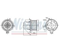 Blower/Parts NISSENS 87607 for RENAULT SMART