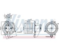 NISSENS 87609 Blower motor