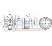 NISSENS 87620 Blower motor