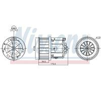 NISSENS 87632 Interior Blower