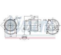 Blower fan 87635 NISSENS for RENAULT KADJAR SCÉNIC IV GRAND SCÉNIC IV