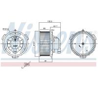 Blower fan 87650 NISSENS for MAZDA 5 3 3 Saloon