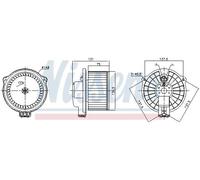 NISSENS 87717 Interior Blower