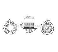 Blower fan AI8372 AVA QUALITY COOLING for AUDI COUPE B3 80 B4 Saloon 80 B4 Avant