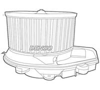Blower fan for left-hand drive vehicles DEA02002 DENSO for AUDI VW SKODA