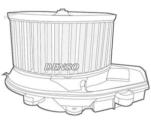 Blower fan for left-hand drive vehicles DEA02002 DENSO for AUDI VW SKODA