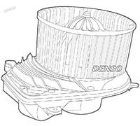 Blower fan for left-hand drive vehicles DEA02003 DENSO for AUDI VW SKODA