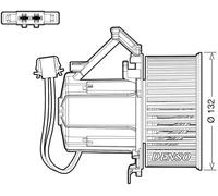 Blower fan for left-hand drive vehicles DEA02009 DENSO for AUDI Q5 A5 A4 B8