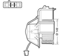 DENSO DEA05007 Interior Blower for BMW