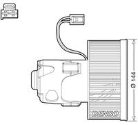 Fits DENSO DEA05008 blower BMW 5 F10/11 ... ⭐UK Stock⭐