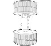Blower fan for left-hand drive vehicles DEA17002 DENSO for MERCEDES-BENZ