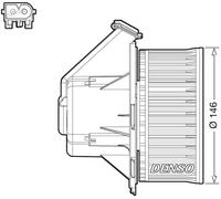 INTERIOR BLOWER DEA17032 FOR VW CRAFTER/30-50/Van BJJ/CEBA 2.5L 5cyl