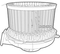 Blower fan for left-hand drive vehicles DEA21010 DENSO for PEUGEOT CITROËN