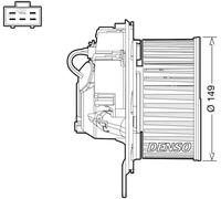 DENSO DEA32005 Blower motor