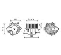 New Electric Motor, interior blower for FIAT:PUNTO,DOBLO MPV,DOBLO MONOCAB