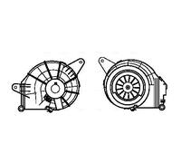 Blower fan MS8631 AVA QUALITY COOLING for MERCEDES-BENZ VITO Bus VIANO