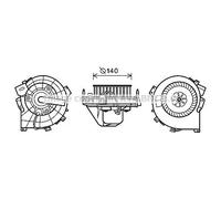 AVA Cabin Fan Blower Motor OL8609 for OPEL COMBO (2001) 1.7 DI etc