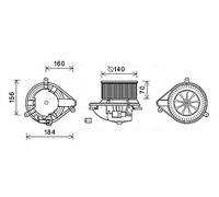 Blower fan RT8572 AVA QUALITY COOLING for RENAULT MEGANE Scénic SCÉNIC I MPV