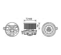 Blower fan RT8574 AVA QUALITY COOLING for RENAULT MEGANE II Sport Tourer
