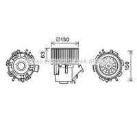 Blower fan RT8599 AVA QUALITY COOLING for OPEL RENAULT NISSAN RENAULT TRUCKS