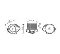 Blower fan RT8621 AVA QUALITY COOLING for RENAULT LAGUNA I LAGUNA I Estate
