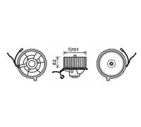 Blower fan ST8505 AVA QUALITY COOLING for SEAT VW