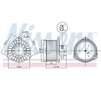 Blower/Parts NISSENS 87531 for MITSUBISHI
