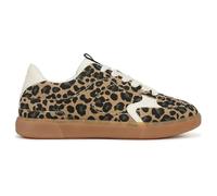 Blowfish Malibu Tastic - Women's Leopard Brown Lace-Up Sneakers - UK 3