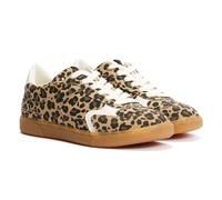 Blowfish Malibu Tastic Womens Leopard Trainers - Beige - Size UK 5