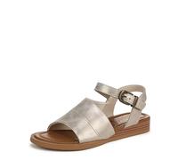 Blowfish Malibu Women's Ardice Flat Sandals, Metallic White, Medium Fit, UK 4