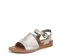 Blowfish Malibu Women's Ardice Flat Sandals, Metallic White, Medium Fit, UK 7