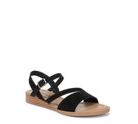 Blowfish Malibu Women's Arrow Flat Sandals, Black Nubuck, Medium Fit, UK 6