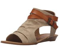Blowfish Malibu Women's Balla Core Wedge Sandal, Desert Sand Rancher Canvas/Dyecut, 8 UK