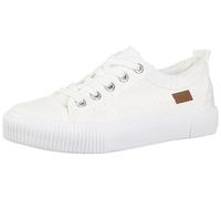 Blowfish Malibu Women's Clay Sneaker, White Smoked 16oz Canvas, 6 UK