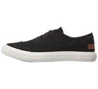 Blowfish Malibu Women's Contemporary Fashion Sneaker, Black Color Washed Canvas, 4 UK