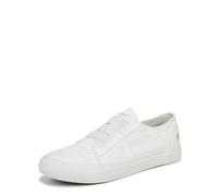 Blowfish Malibu Women's Contemporary Fashion Sneaker, White Color Washed Canvas, 6 UK