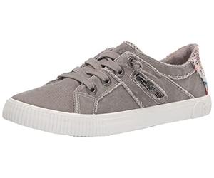 Blowfish Malibu Women's Fruit Sneaker, Wolf Gray Smoked Canvas, 8 UK