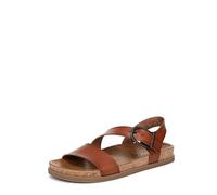 Blowfish Malibu Women's Lance Flat Sandals, Brown Faux Leather, Medium Fit, UK 3