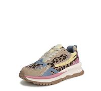 Blowfish Malibu Women's Leo Lace-Up Trainers, Blue/Pink/Yellow, Medium Fit, UK 7