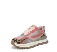 Blowfish Malibu Women's Leo Sneaker, Pink/Blue/Leopard, 4.5 UK